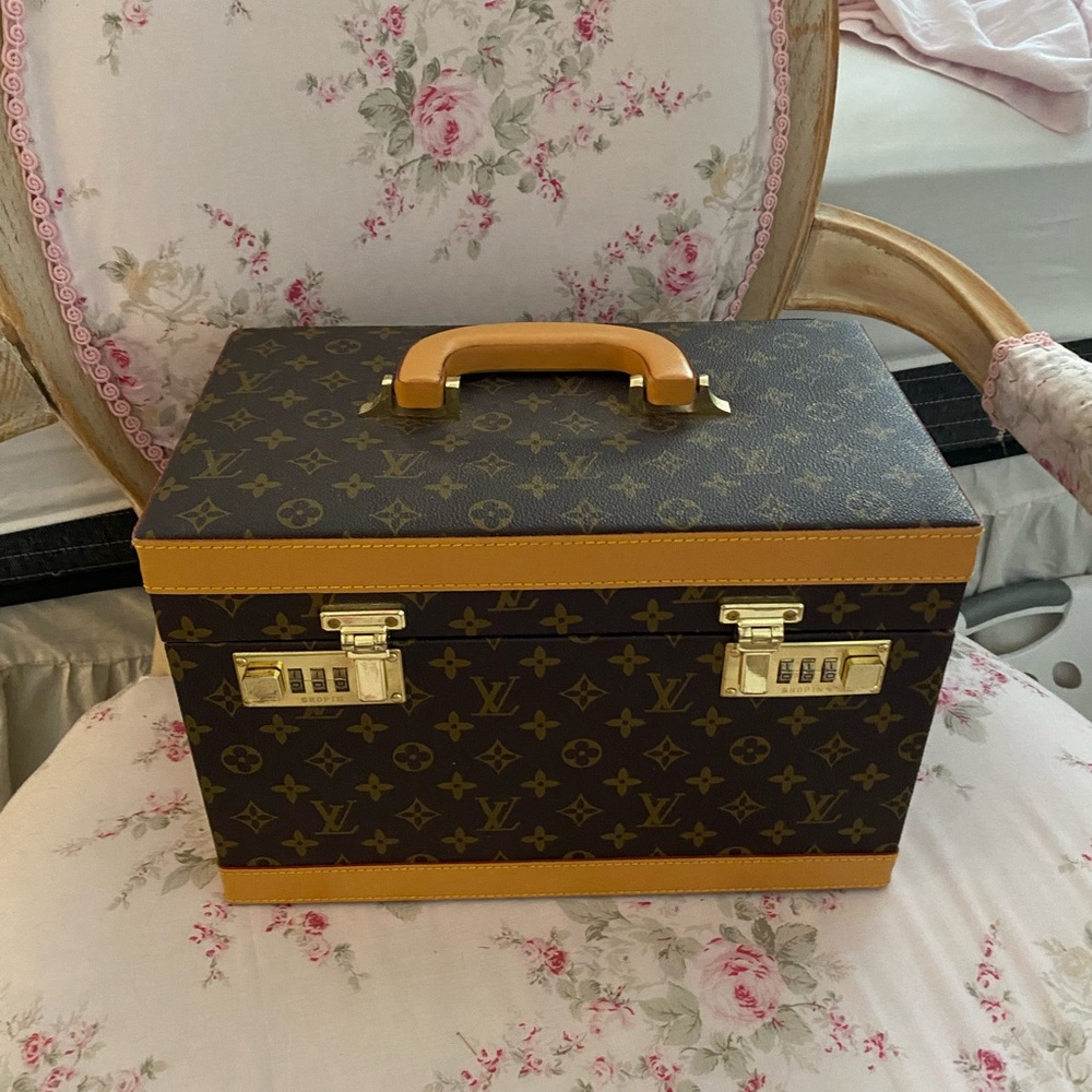 Louis Vuitton Monogram Travel Case in Brown and Tan